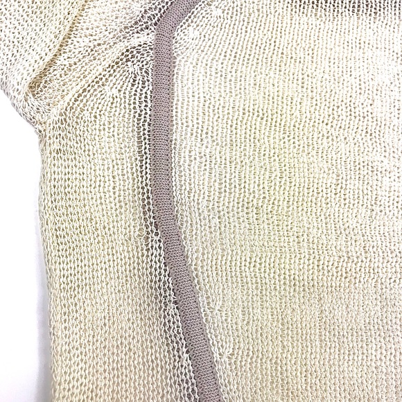 TROUVE Mesh Sweater, Cream & Beige, Size M - Picture 4 of 7